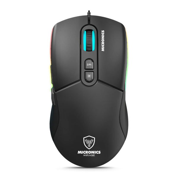 Mouse Gamer Cableado Micronics Mirage MIC GM890 RGB 12800 DPI 7 Botones