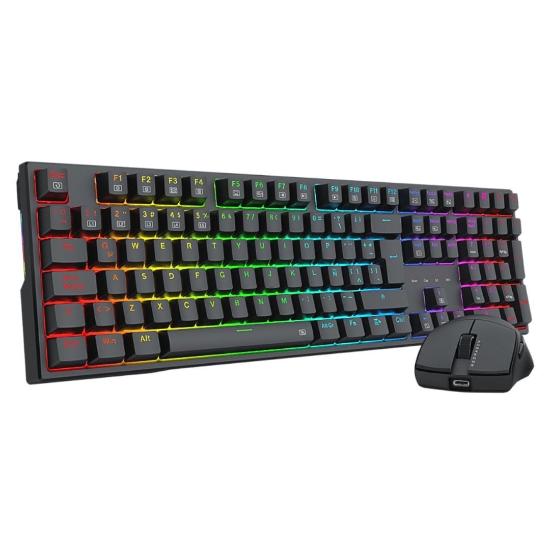 Combo Gamer Redragon S146 Teclado Mecánico + Mouse 26000DPI