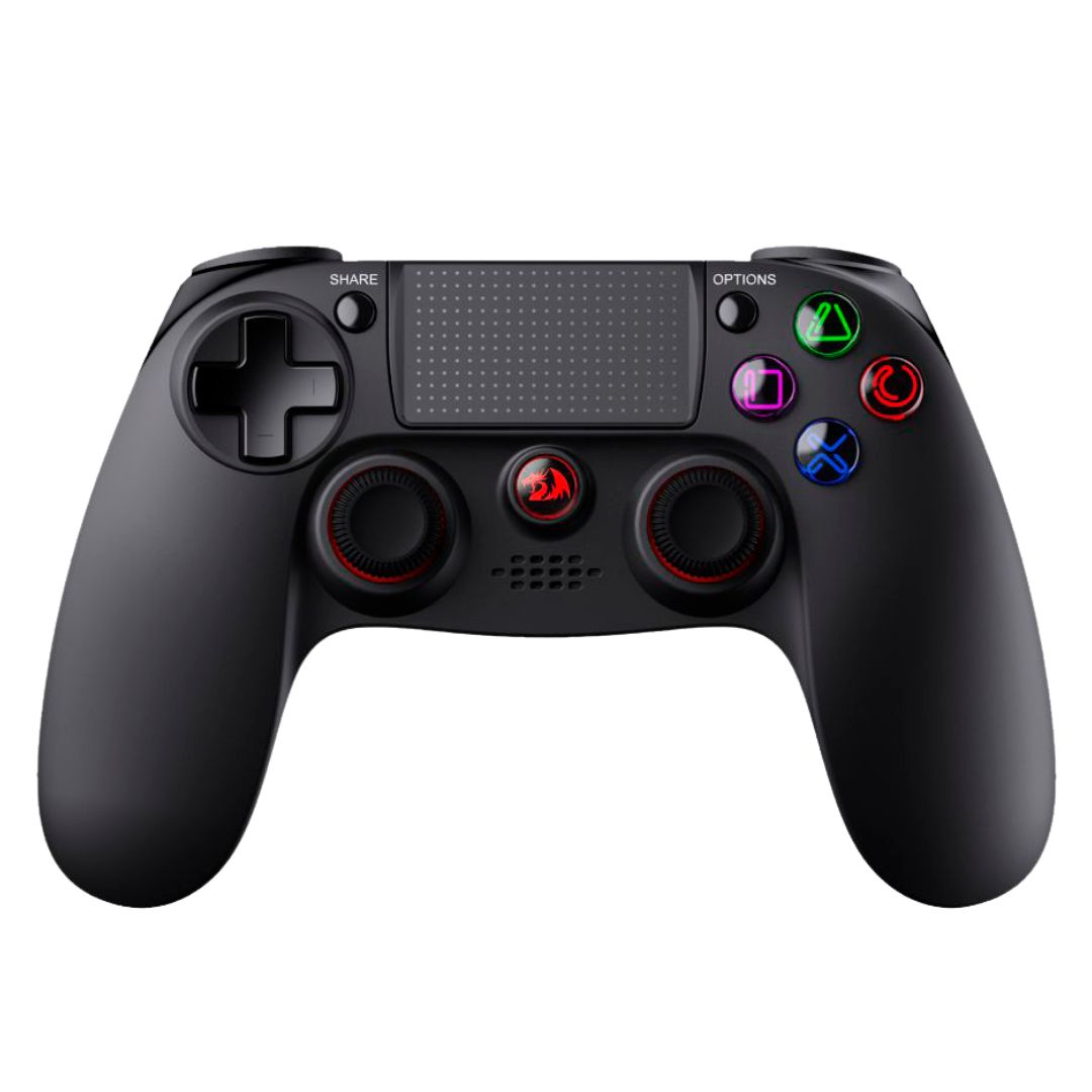 Mando Inalámbrico Redragon Juno G818 para PS4 PS3 PC Bluetooth con Vibración y Panel Táctil