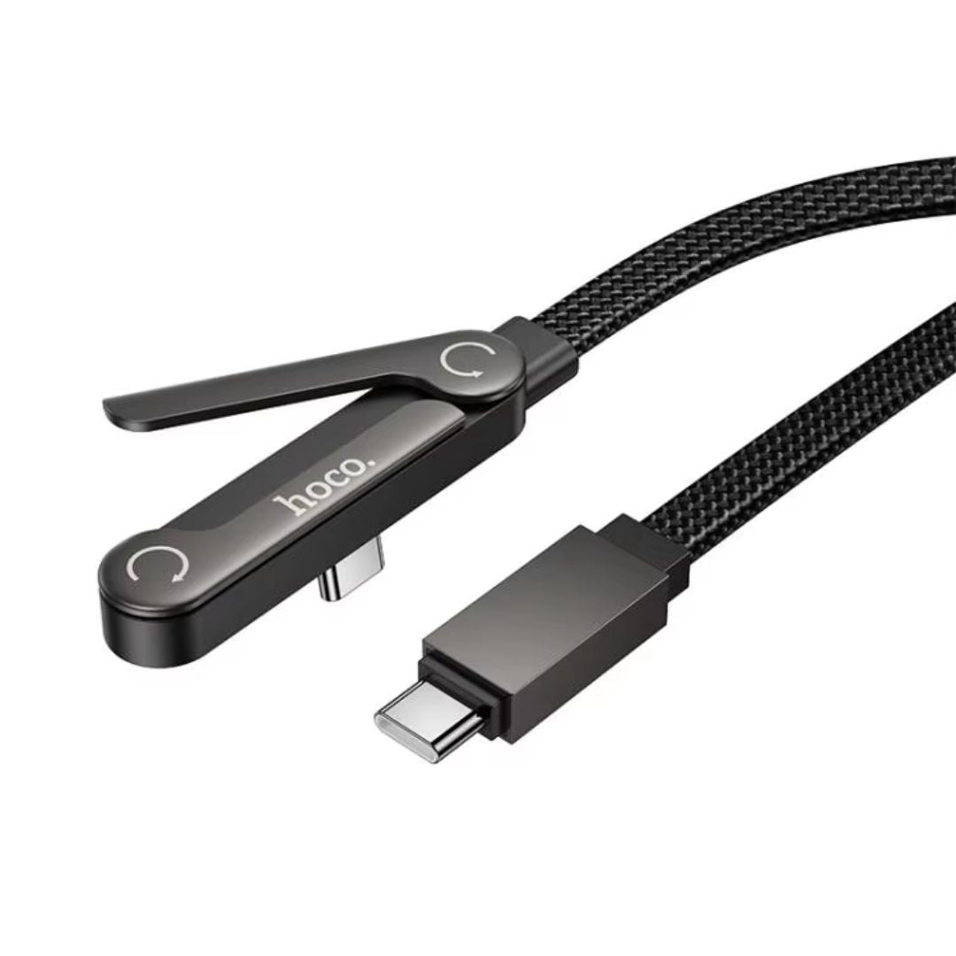 Cable Tipo C a Tipo C Hoco U150 60W con Carga Rápida y Soporte para Celular