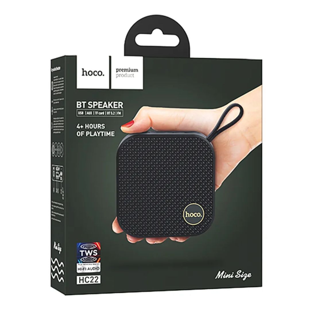 Parlante Bluetooth Hoco HC22 5W FM USB TF AUX TWS Portátil con Bluetooth 5.2