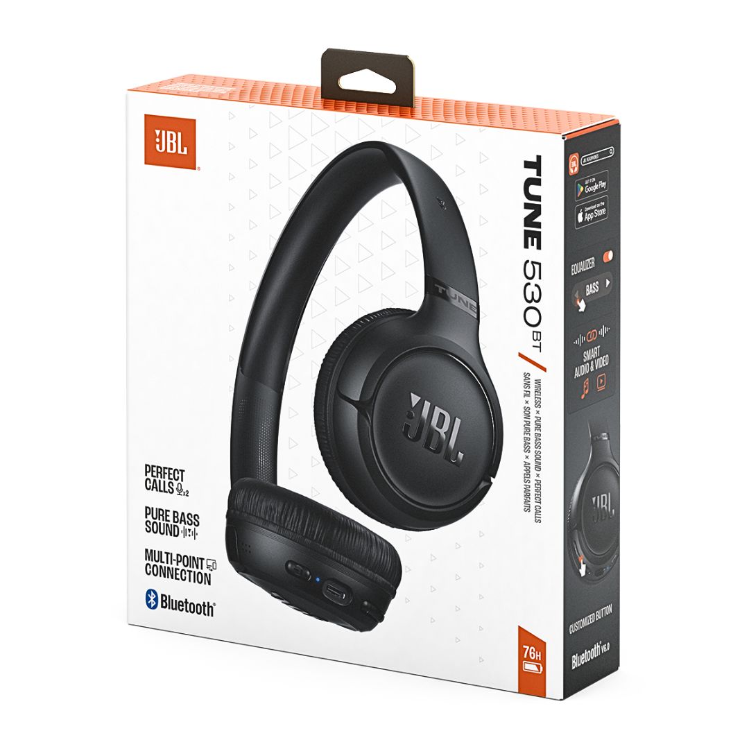 Audífonos Bluetooth JBL Tune 530BT 76h Pure Bass Multipunto
