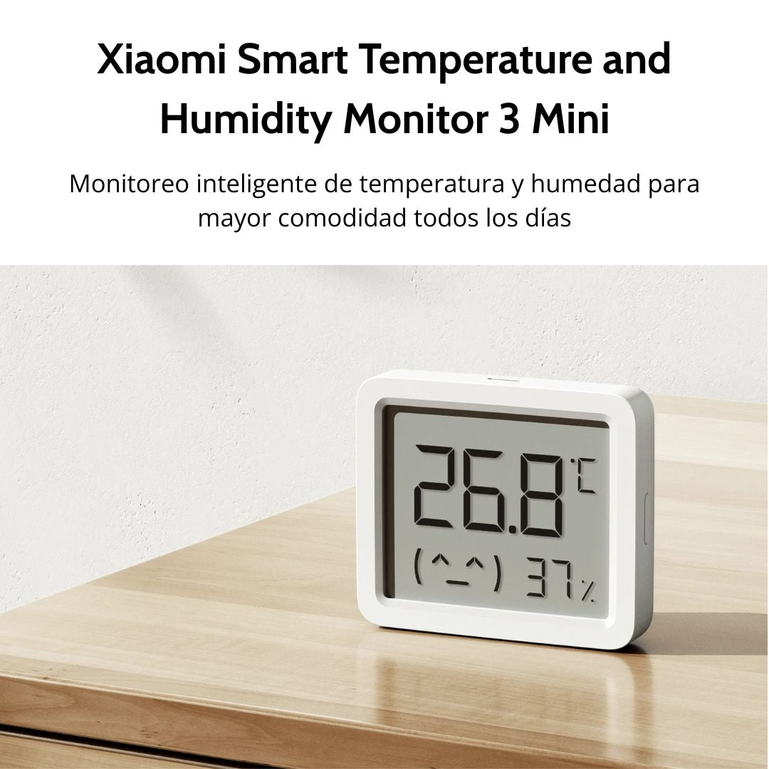 Sensor de Temperatura y Humedad Xiaomi Monitor 3 Mini