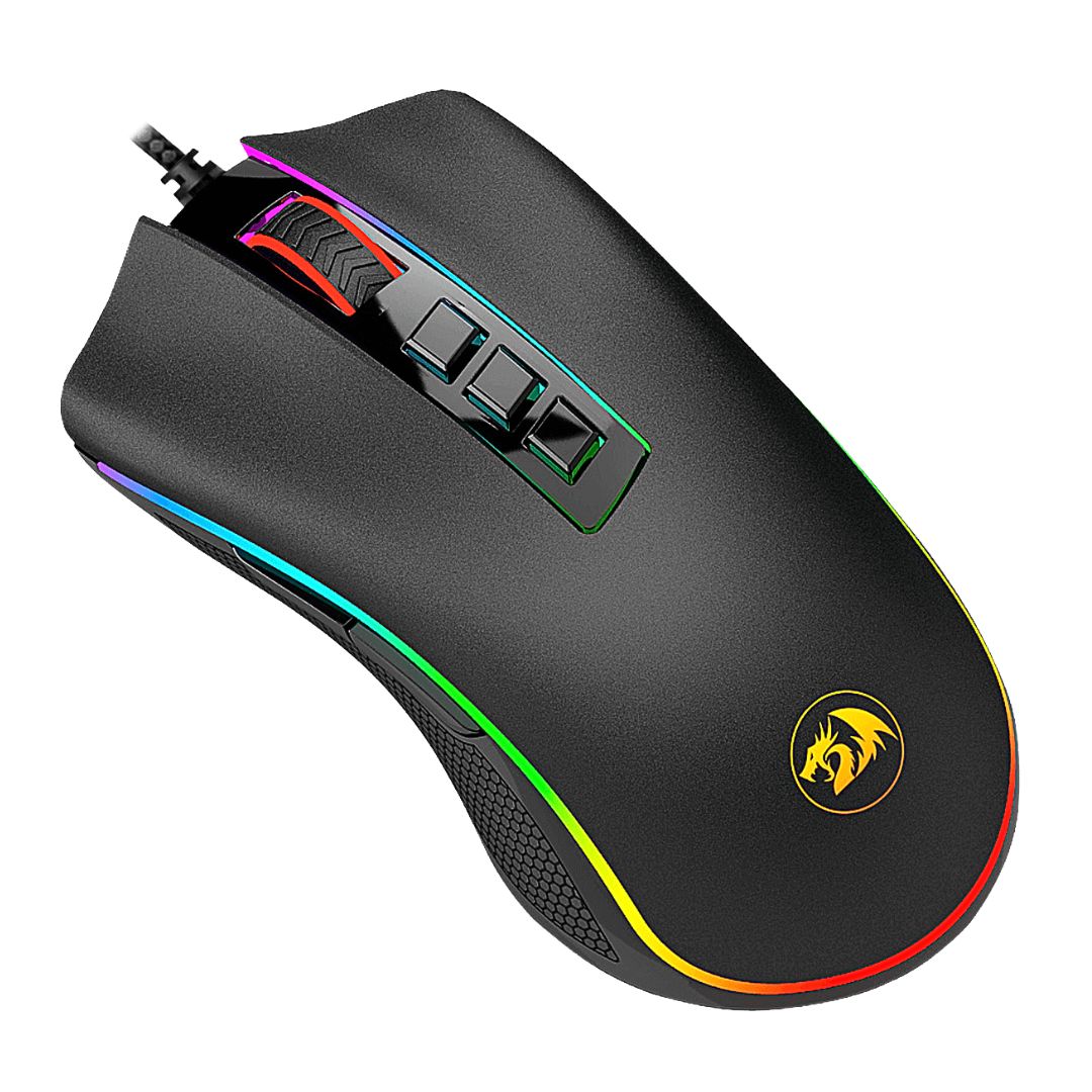 Mouse Gamer Redragon M711 Cobra RGB 10000 DPI con 8 Botones Programables y Software