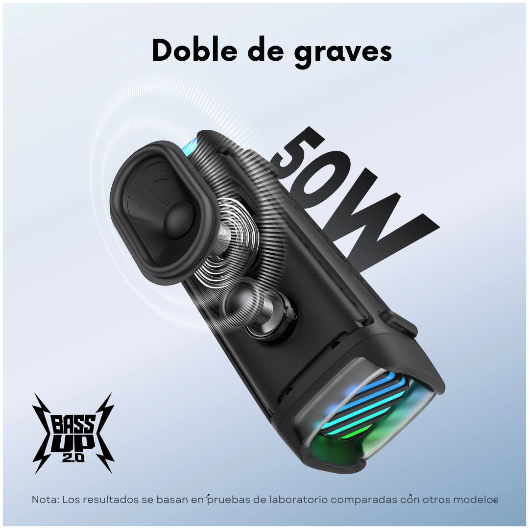 Parlante Bluetooth Soundcore Boom 3i 50W IP68 BassUp 16h
