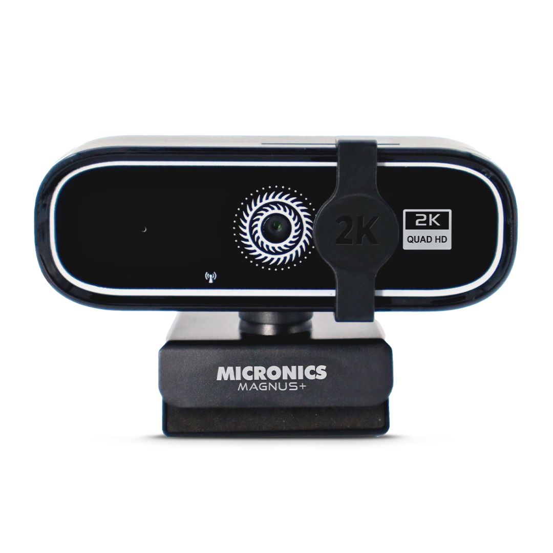Cámara Web Micronics Magnus+ 2K 5MP USB con Micrófono y Trípode