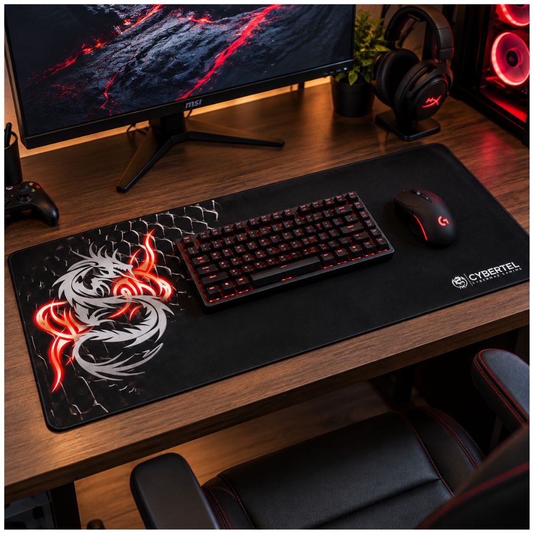Mouse Pad Gamer Cybertel X633 60x30cm Grande Antideslizante