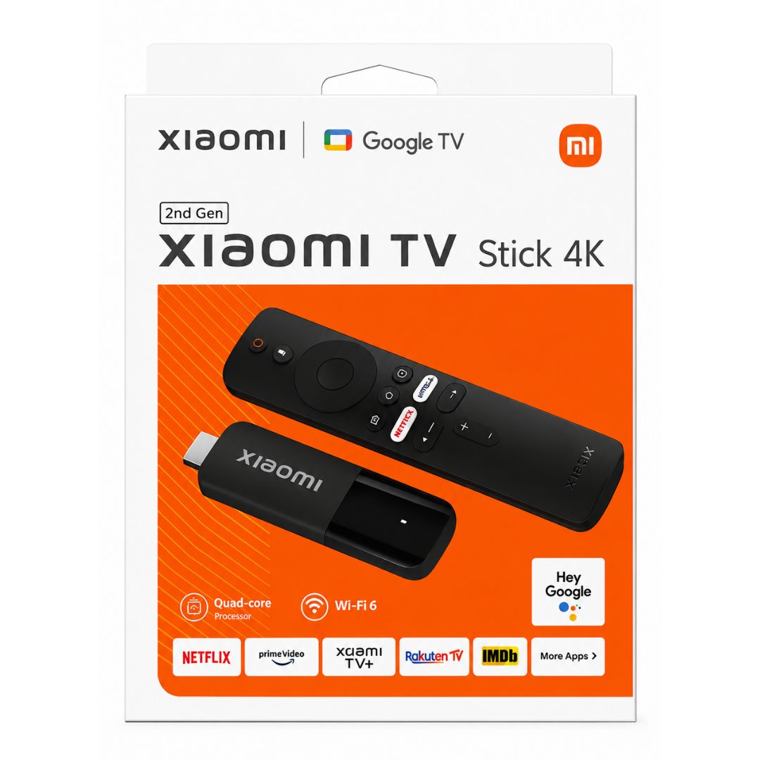 Xiaomi TV Stick 4K 2da Gen Google TV WiFi 6 Dolby Vision Control por Voz