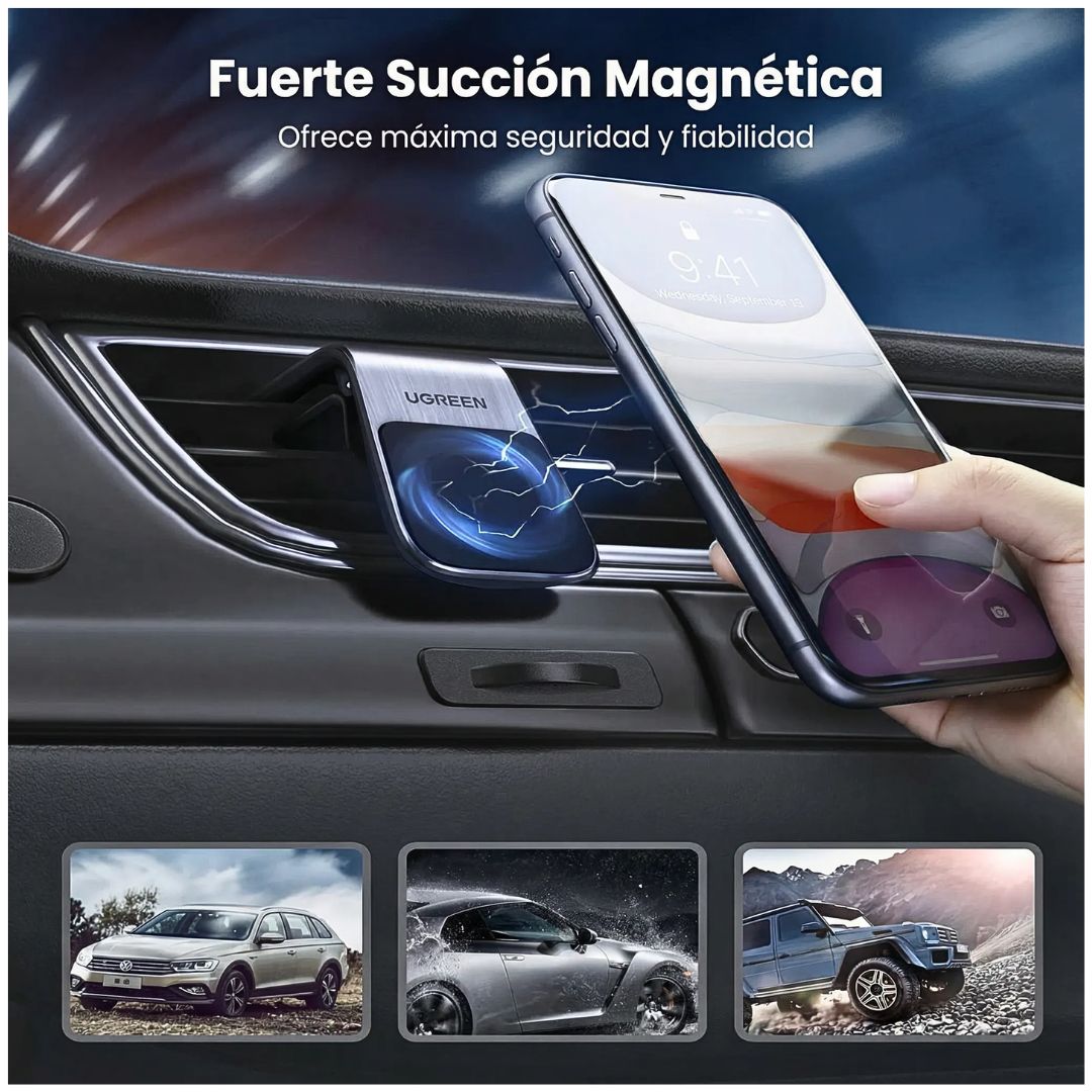 Soporte Magnético para Celular Auto UGREEN LP290 Rejilla de Ventilación