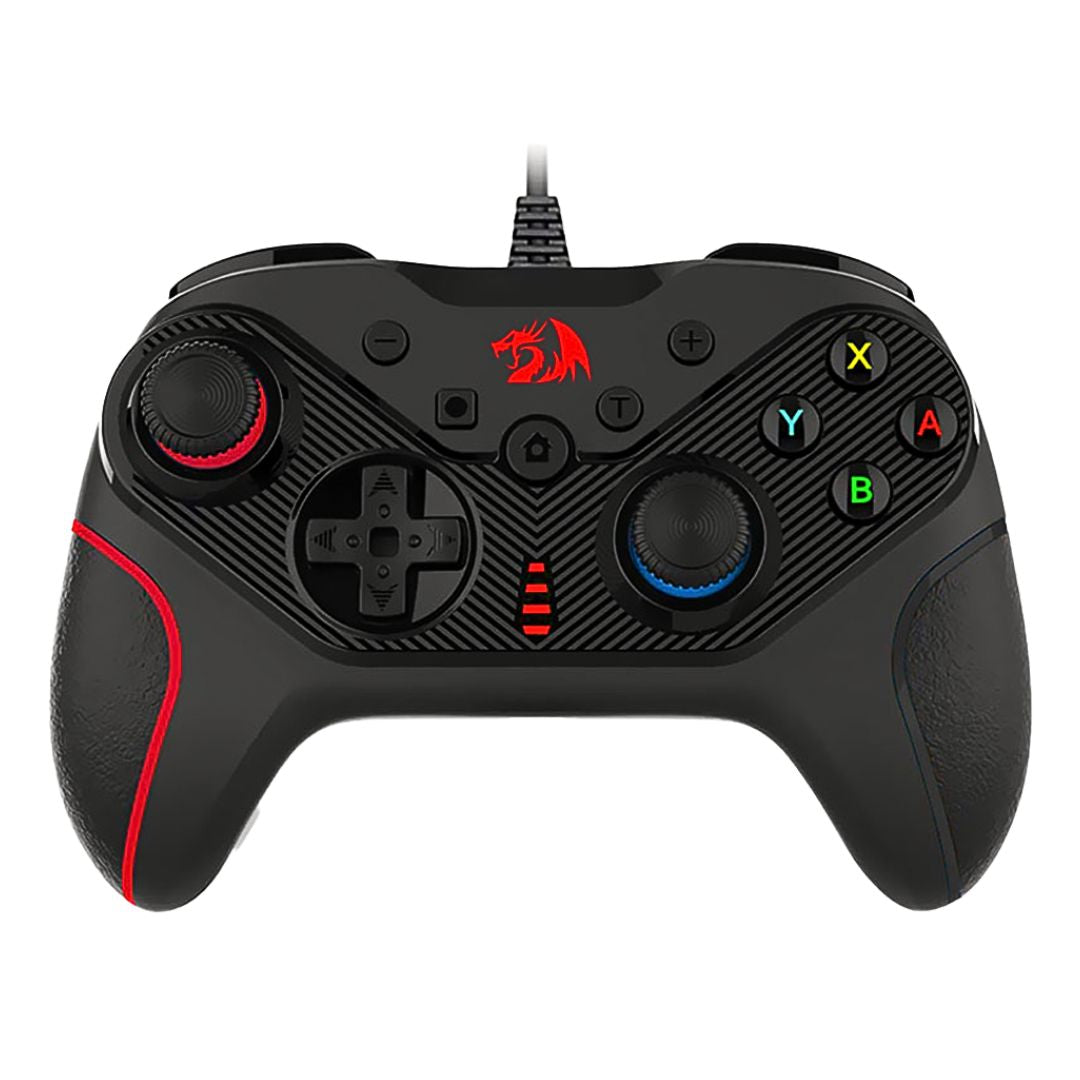 Mando con Cable Redragon Rift G710 para PC Switch y PS3 USB con Vibración y Turbo