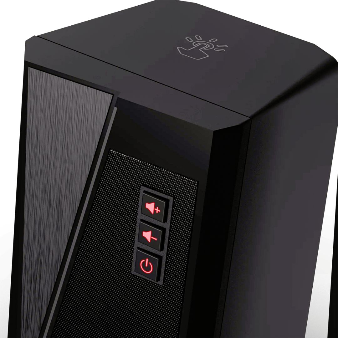 Parlantes Gamer Redragon Anvil RGB 10W Estéreo 2.0 con Control Táctil USB y Jack 3.5mm