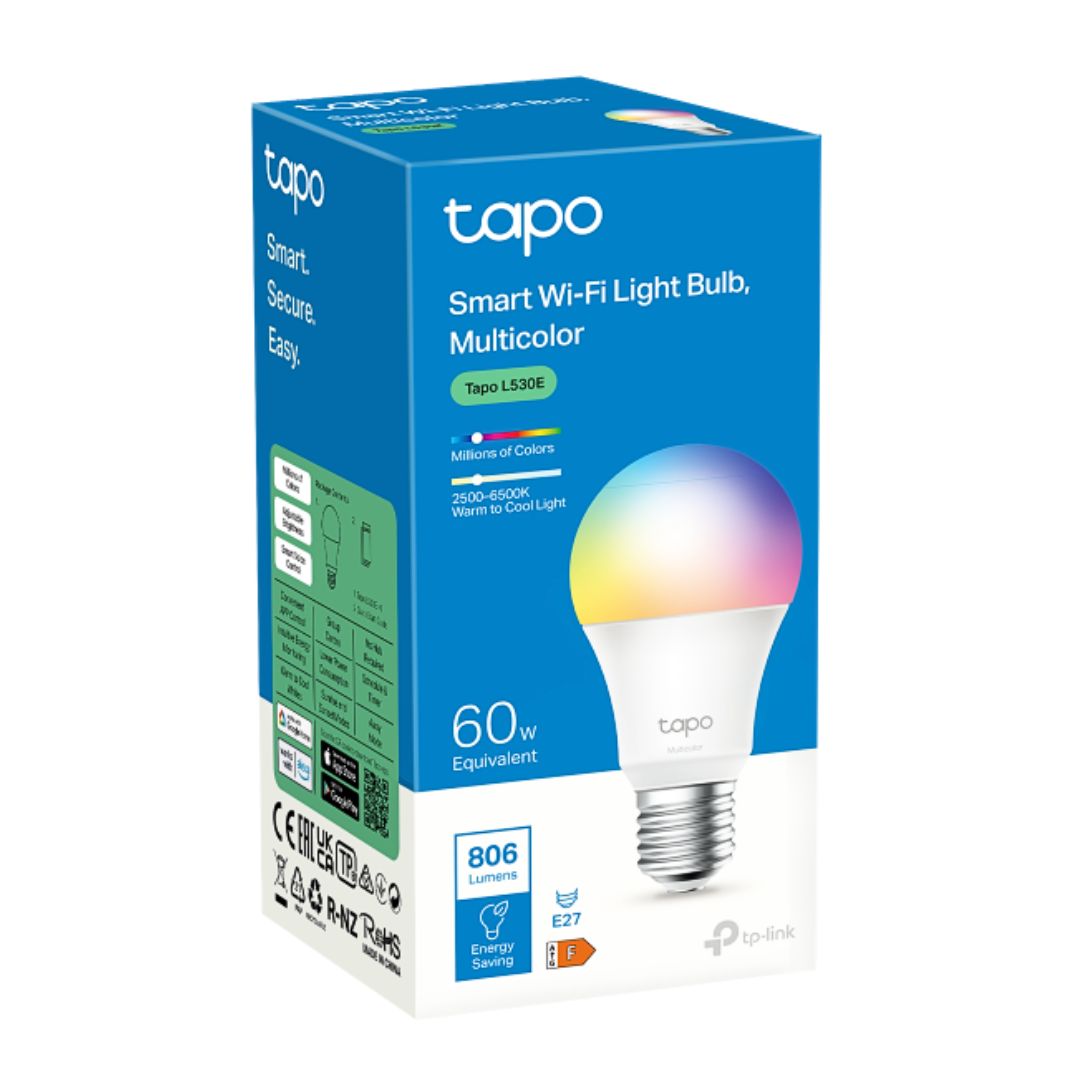 Foco Inteligente WiFi RGB E27 TP-Link Tapo L530E Multicolor