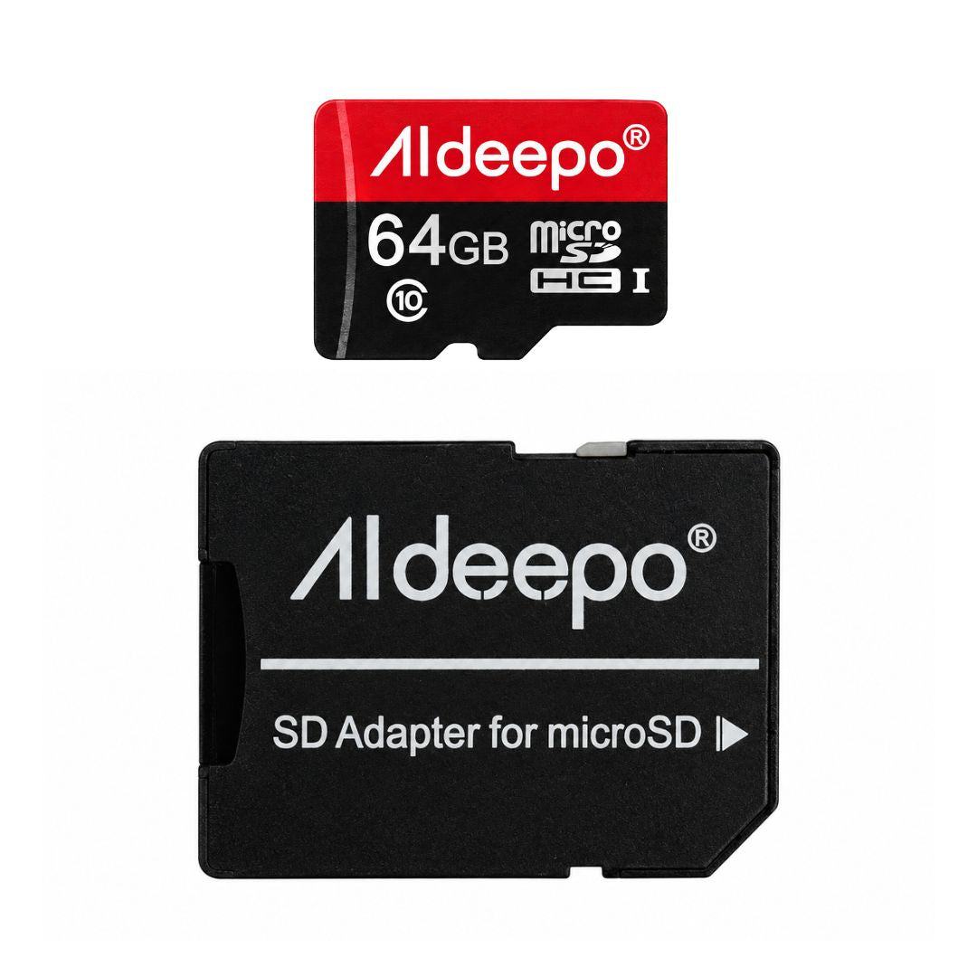 Memoria MicroSD Aldeepo 64GB Clase 10 con Adaptador SD