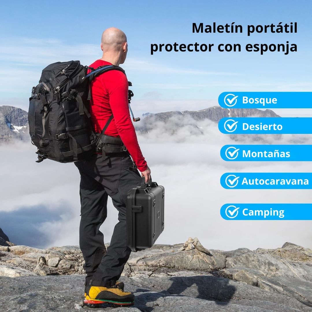 Maletín Rígido Protector para Starlink Mini IP67 con Espuma Interna XL-SNB03