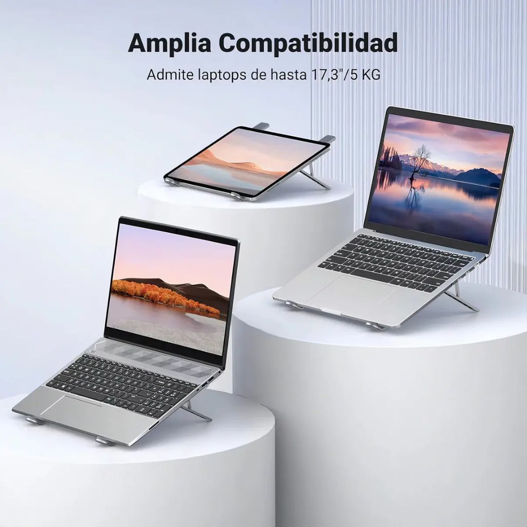 Soporte para Laptop UGREEN LP451 Ajustable y Plegable de Aluminio para 8 a 17.3 Pulgadas