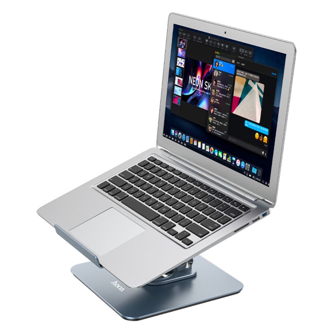 Soporte para Laptop y Tablet Hoco PH52 Plus Giratorio 360° de Aluminio 9.7 a 15.6 Pulgadas
