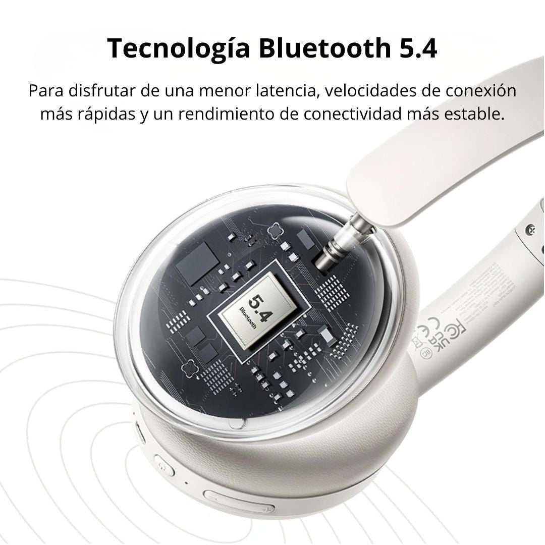 Audífonos Bluetooth UGREEN Studio Max2 HP205 Over Ear 80h con Carga Rápida