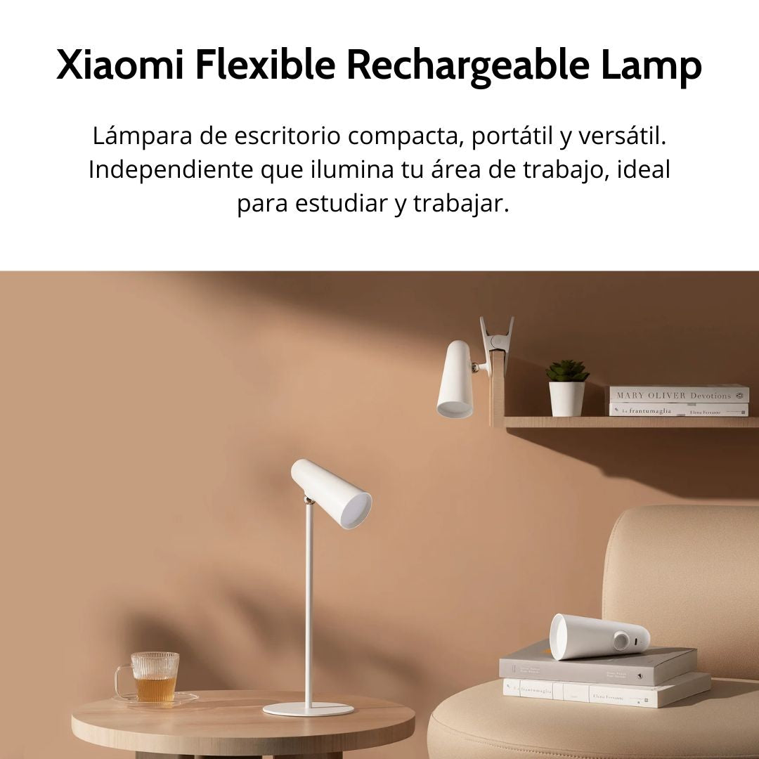 Lámpara Xiaomi Recargable 3 en 1 Escritorio Clip Linterna
