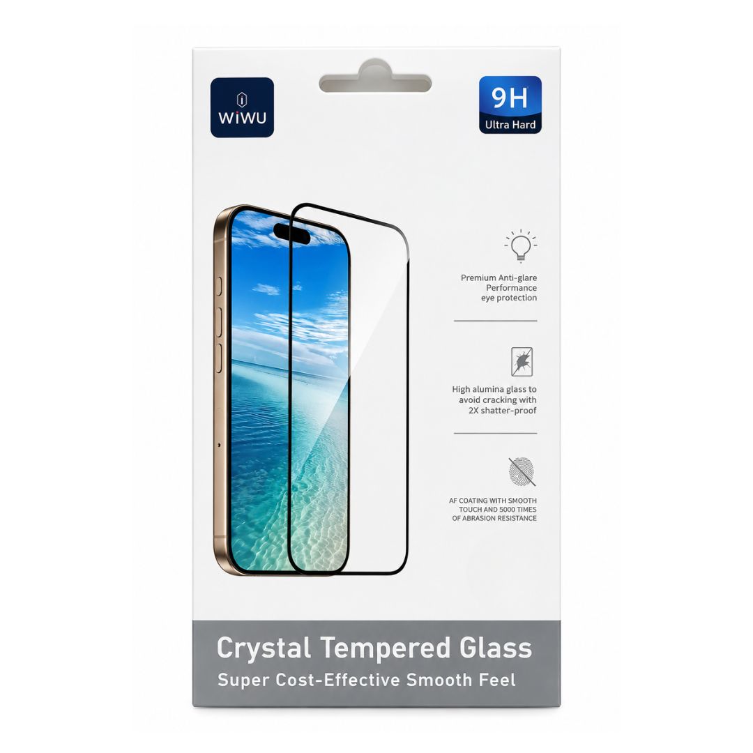 Protector de Pantalla WIWU iPhone 17 Pro Max Vidrio Templado 9H