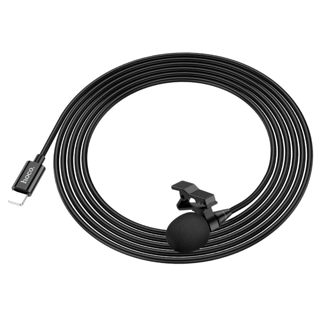 Micrófono de Solapa Hoco L14 Lightning para iPhone y iPad 2m
