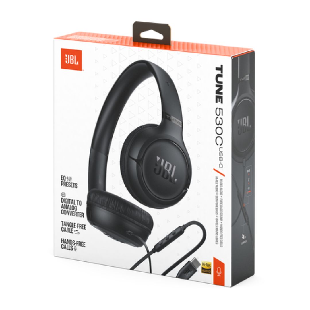 Audífonos JBL Tune 530C USB-C Hi-Res 24bit 96kHz Pure Bass