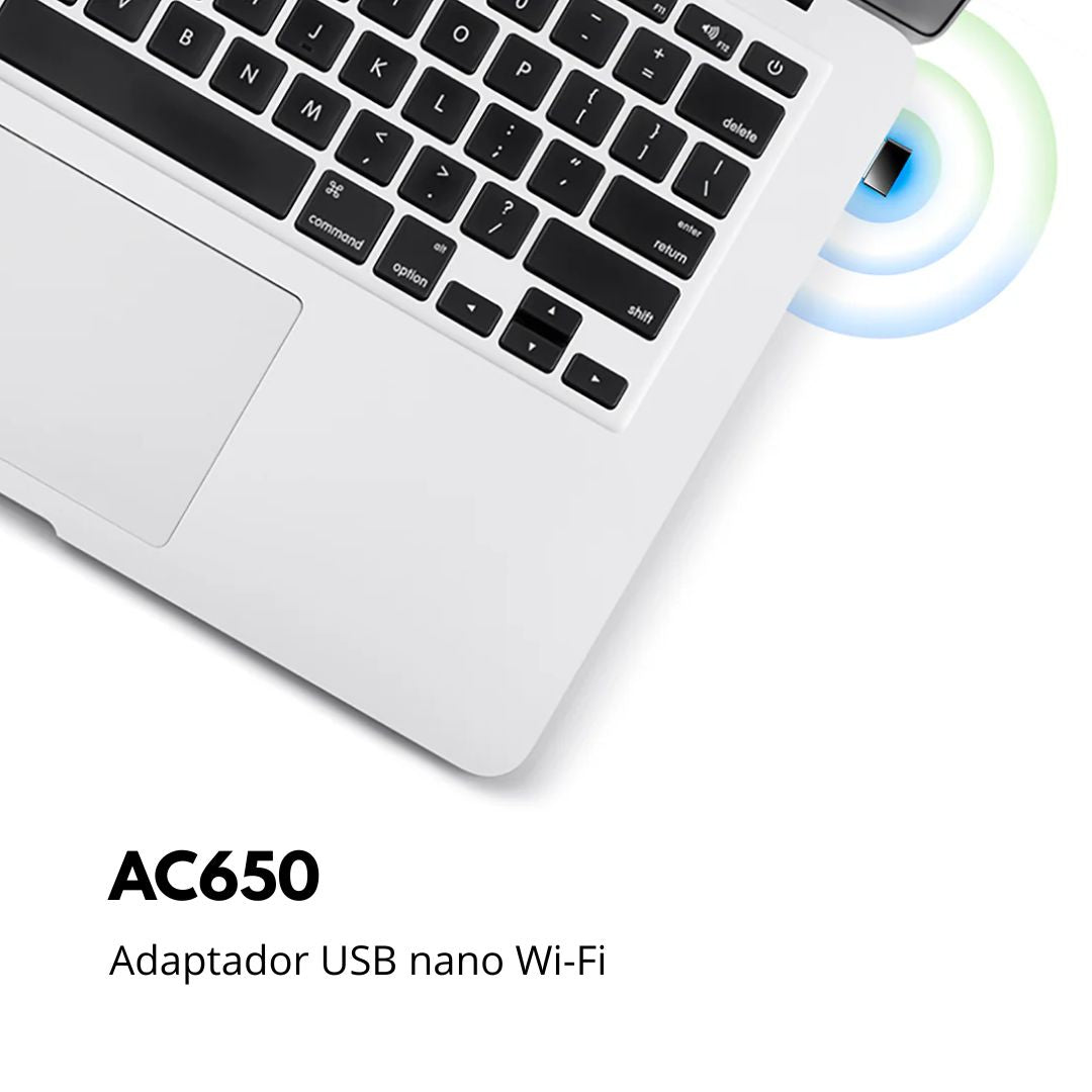 Adaptador USB WiFi Nano Cudy WU650 AC650 Dual Band para PC