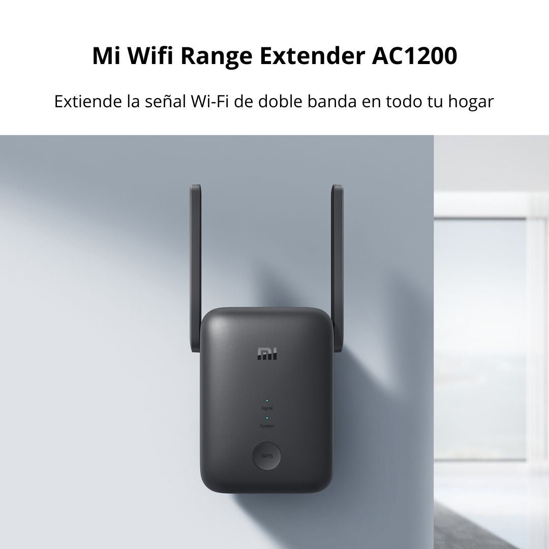 Repetidor WiFi Xiaomi AC1200 Dual Band con Puerto Ethernet y Modo AP