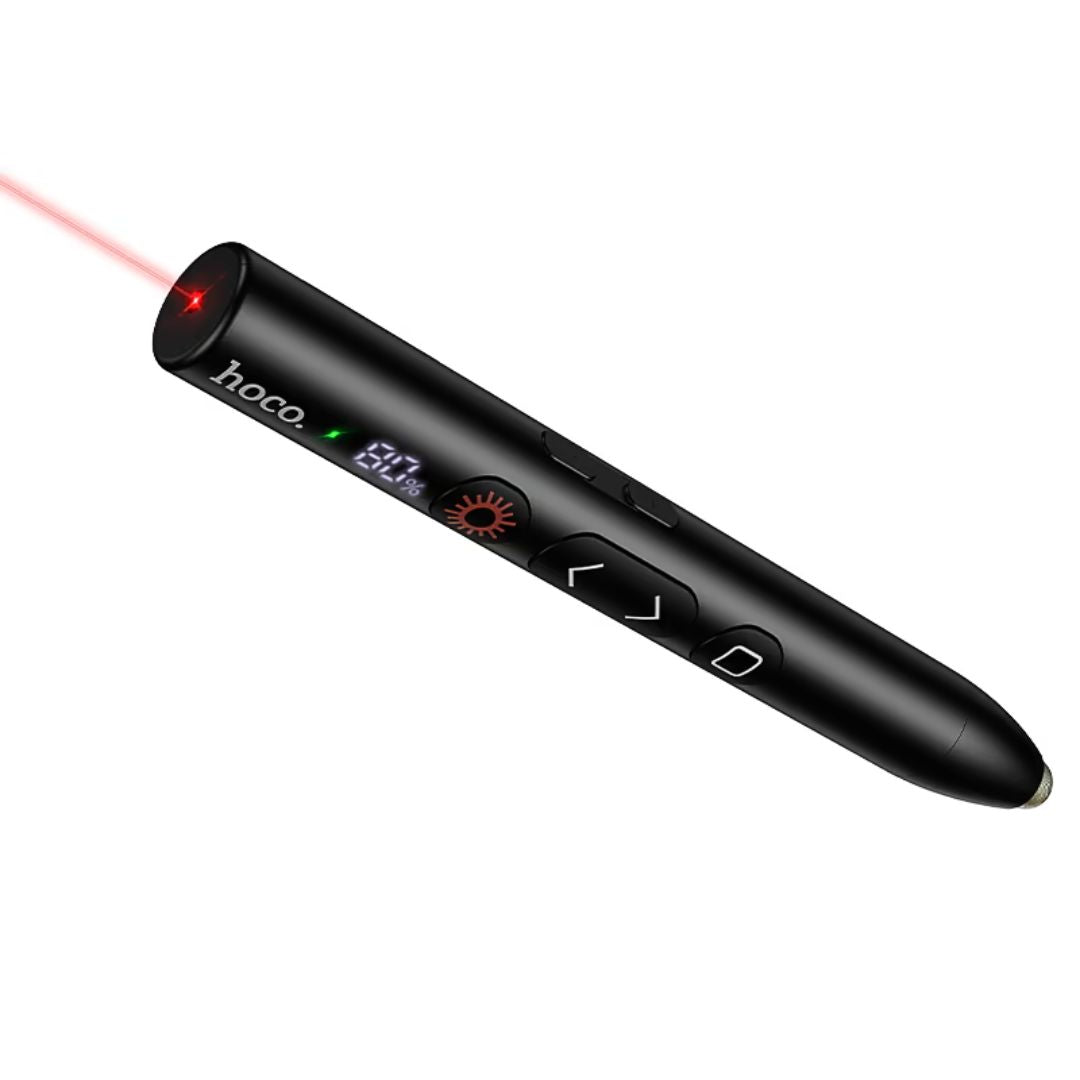 Presentador Inalámbrico Hoco GM203 Touch 2.4G con Láser Rojo Pantalla LED y Punta Táctil