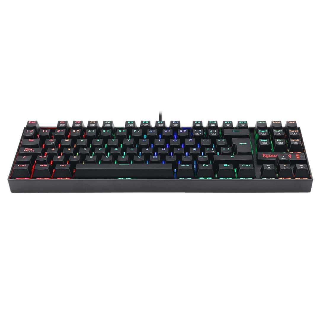 Teclado Mecánico Gamer Redragon Kumara K552RGB TKL Español con RGB Anti-Ghosting