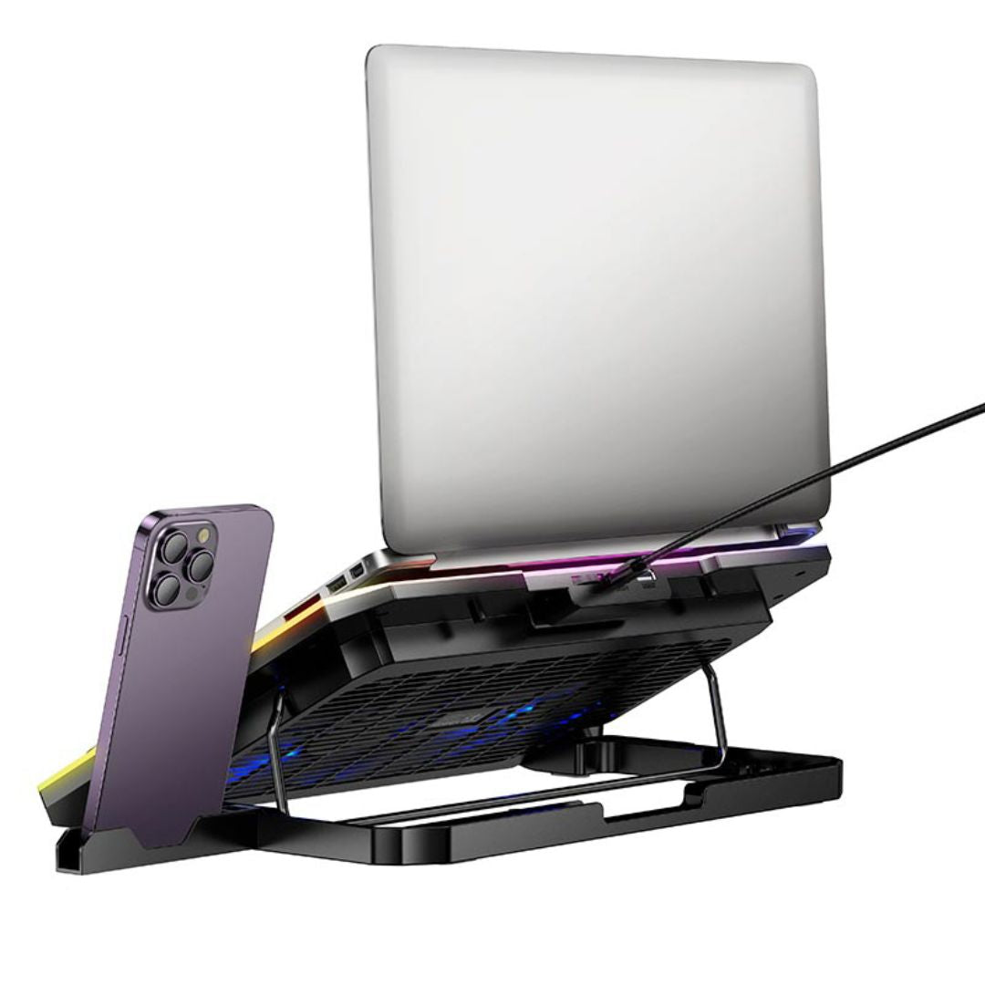 Cooler para Laptop Gamer Hoco DH19 RGB 17” Doble Ventilador