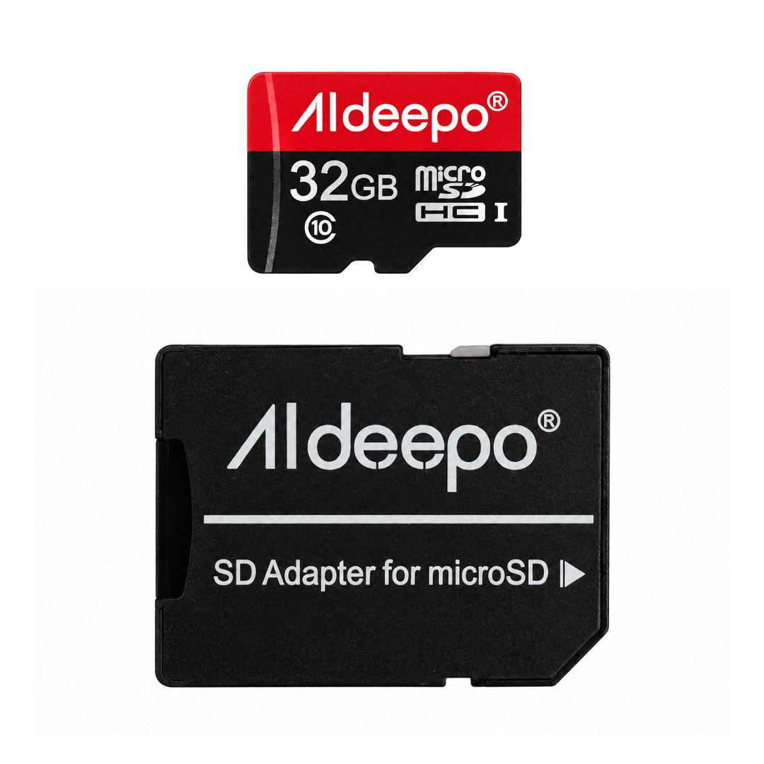 Memoria MicroSD Aldeepo 32GB Clase 10 con Adaptador SD