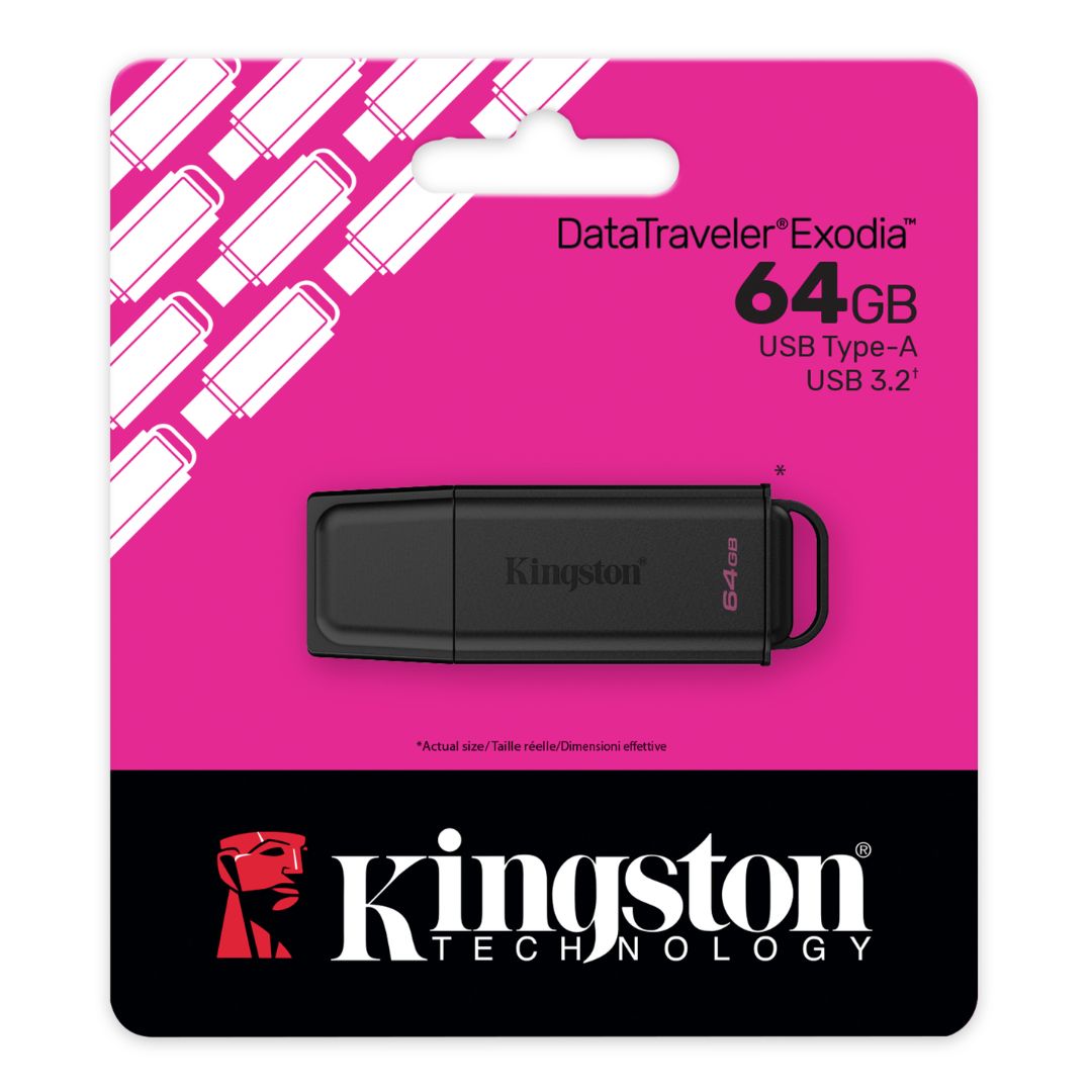 Memoria USB 64GB Kingston DataTraveler Exodia USB 3.2 Gen 1