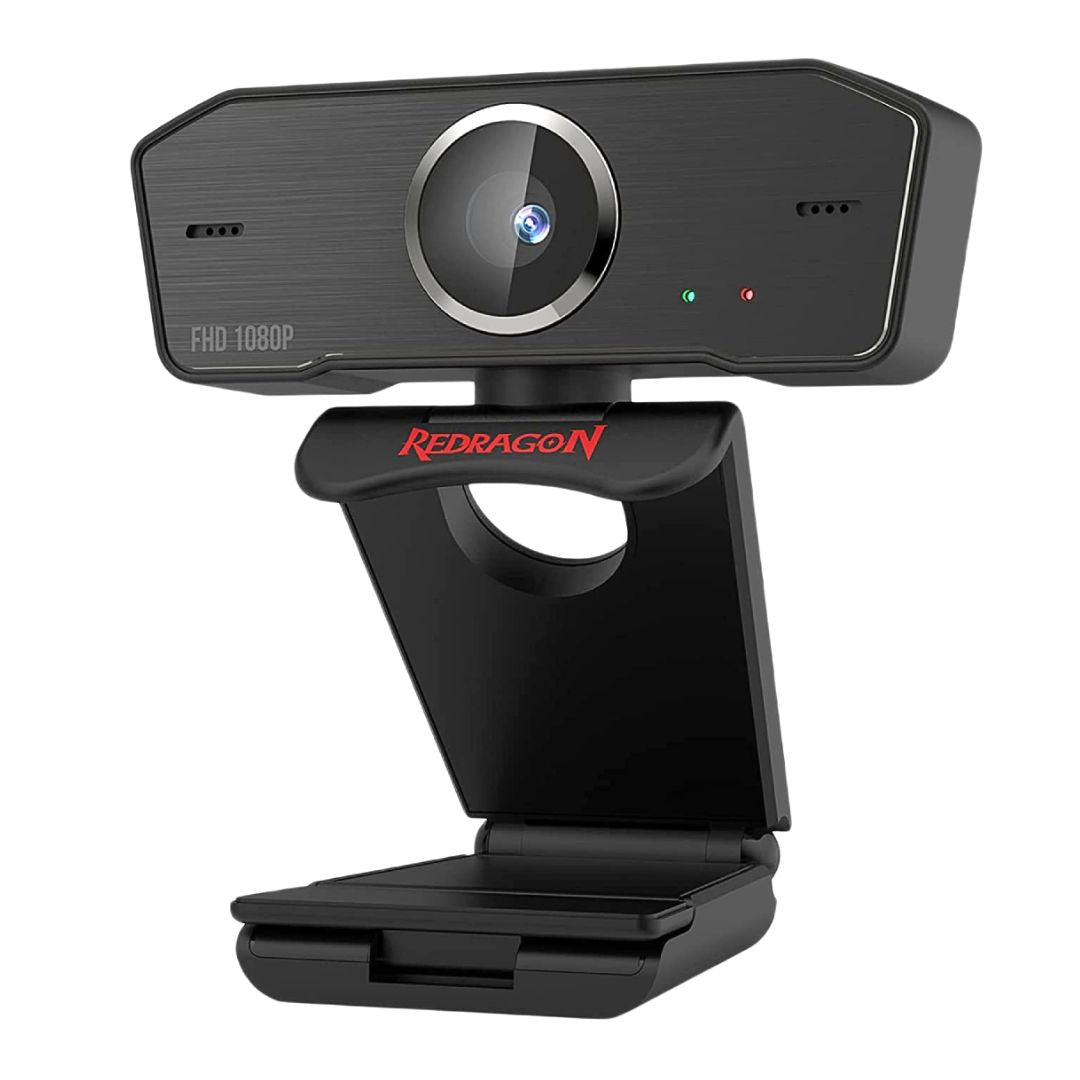 Cámara Web Full HD 1080P Redragon Hitman GW800-1 con Micrófono Dual USB para Streaming y Videollamadas