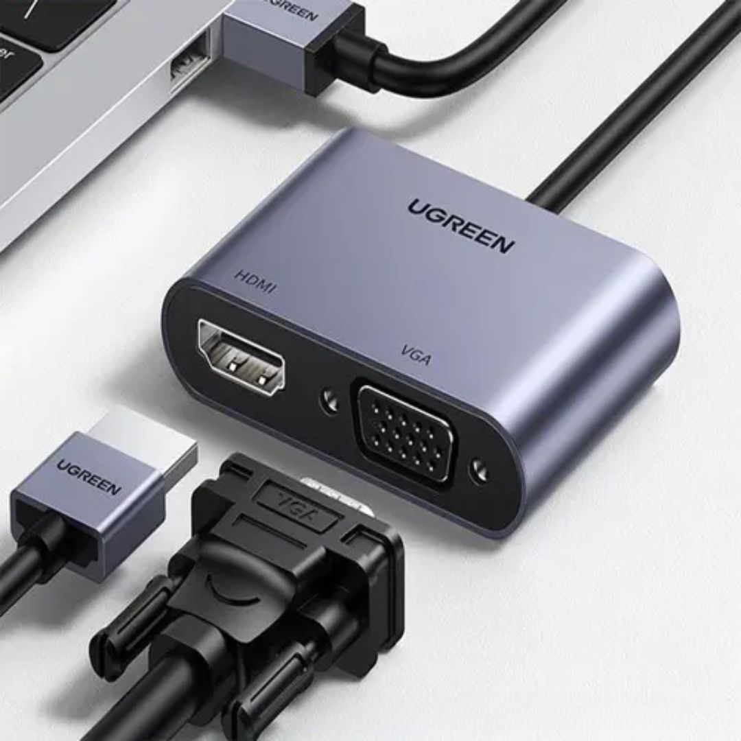 Convertidor USB 3.0 a HDMI VGA UGREEN CM449 1080p 60Hz para Windows