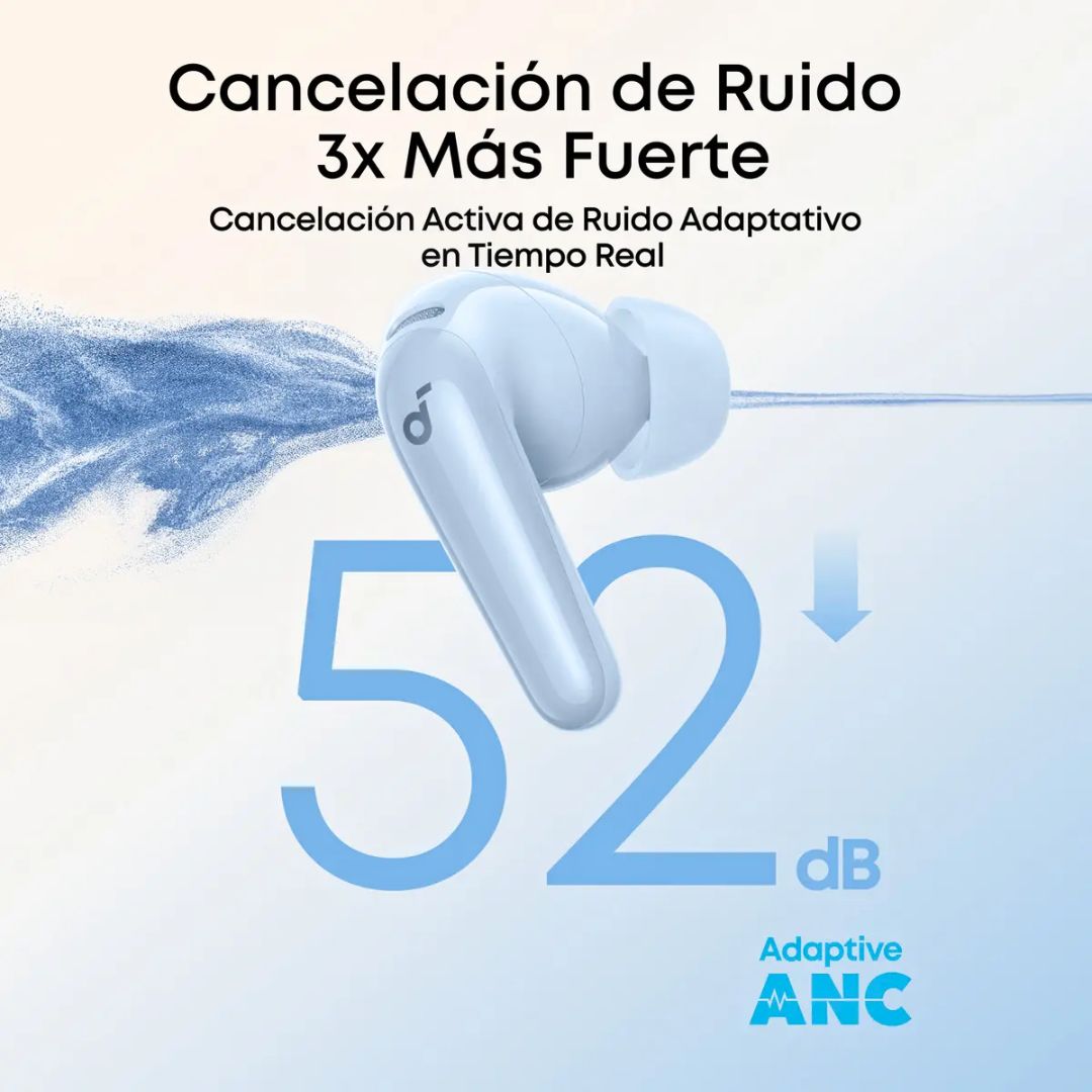 Audífonos Bluetooth Soundcore P31i ANC 52dB Hi-Res LDAC 50h
