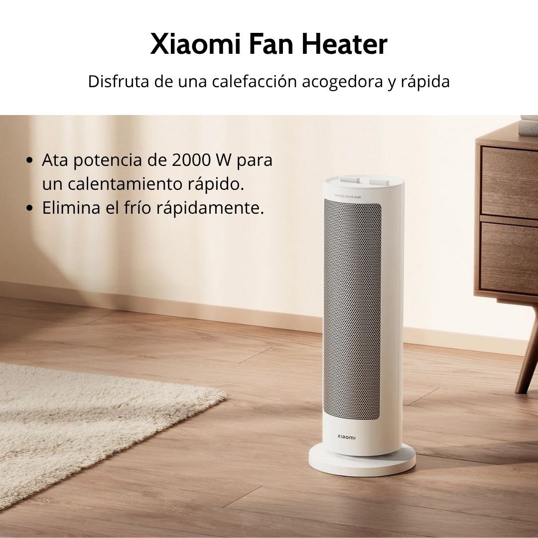 Calefactor Eléctrico Xiaomi Fan Heater 2000W PTC Oscilante