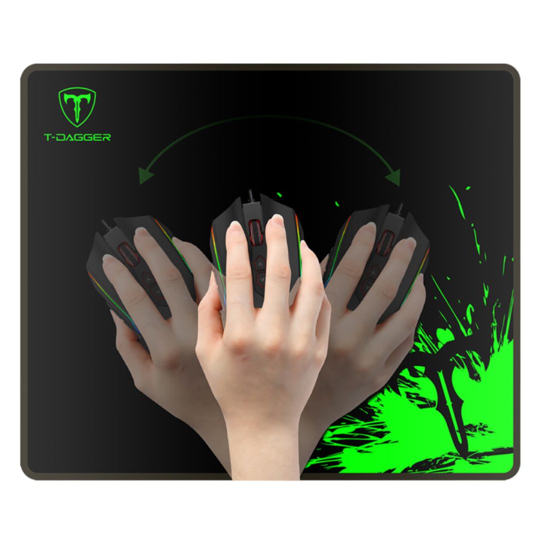 Mousepad Gamer T-Dagger LAVA-M T-TMP200 36 x 30 cm Antideslizante Impermeable Alta Precisión