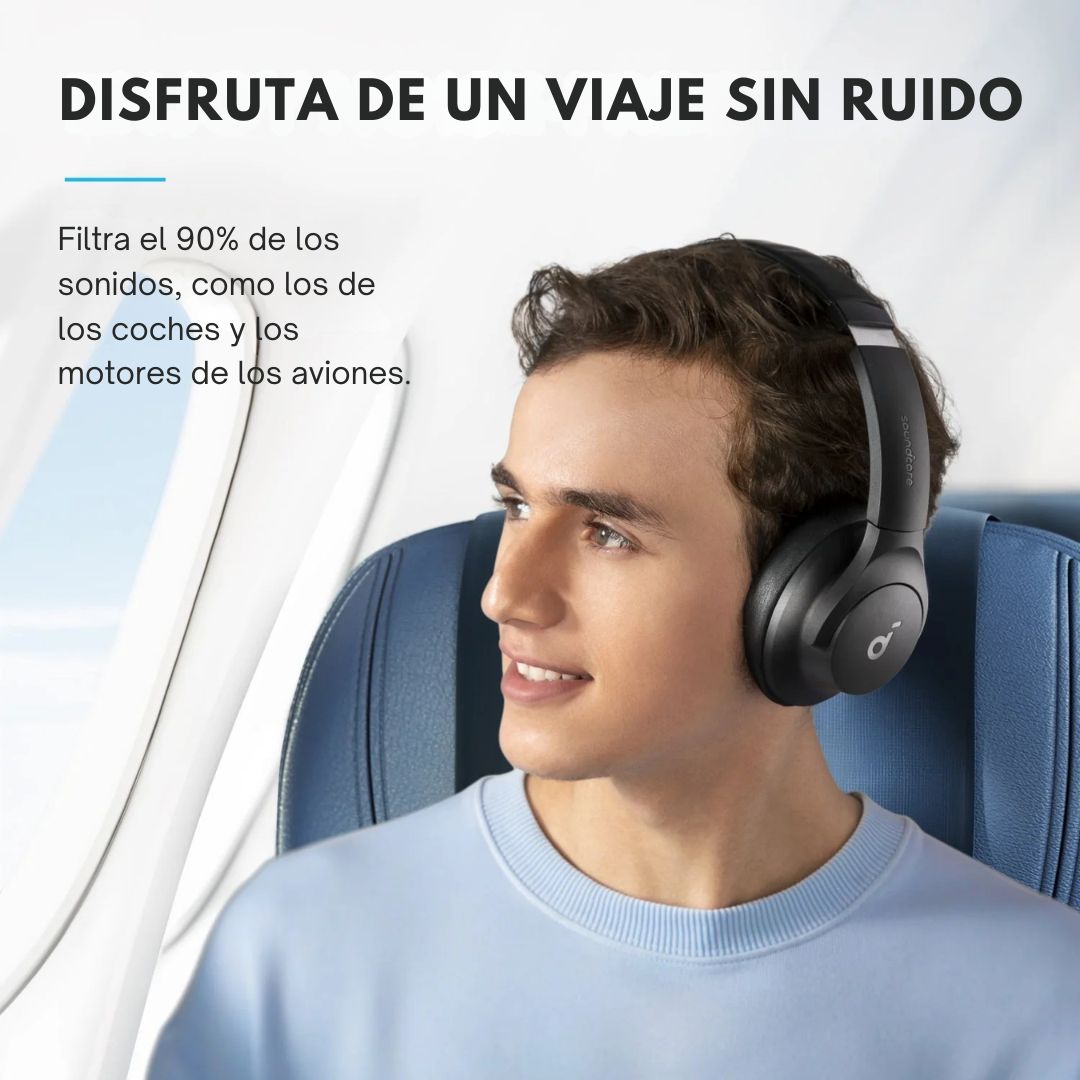 Audífonos Bluetooth Soundcore Q20i ANC 60h Hi-Res Multipunto