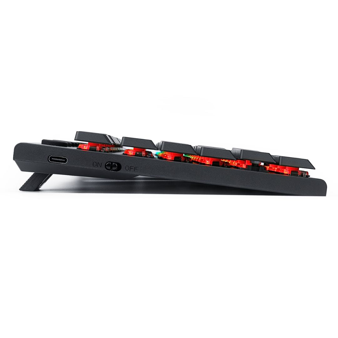 Teclado Mecánico Gamer Redragon Horus K621-RGB TKL Inalámbrico Bluetooth y Cable USB-C Low Profile