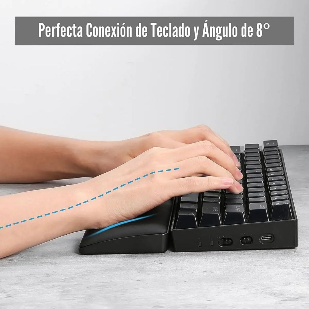 Reposamuñecas Gamer Redragon Meteor M 35.9 cm para Teclado TKL con Espuma Viscoelástica