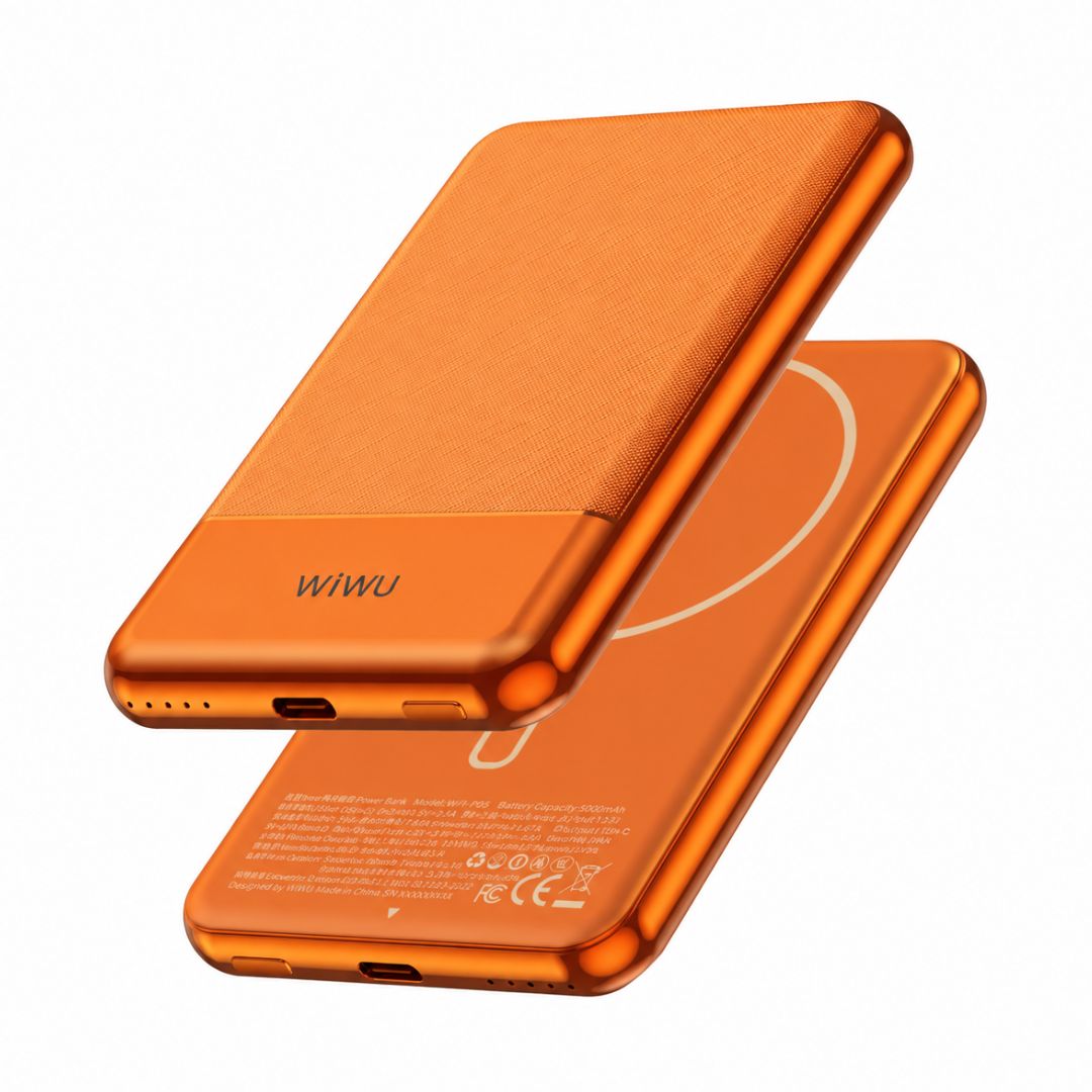 Power Bank Magnético WIWU Wi-P088 5000mAh 15W Slim PD 20W