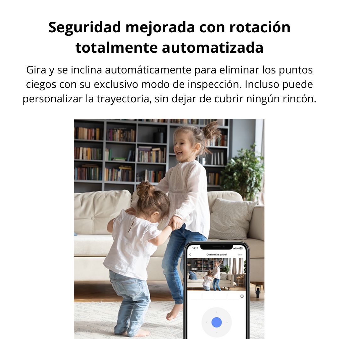 Cámara de Seguridad WiFi Interior EZVIZ H6c Pro 3K PTZ Detección Humana y Seguimiento IA