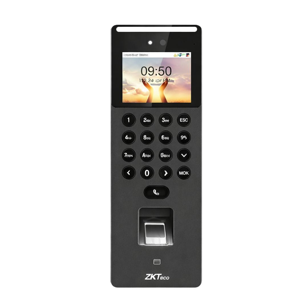 Control de Acceso Facial ZKTeco SenseFace 2A con Huella Tarjeta RFID y Videoportero IP