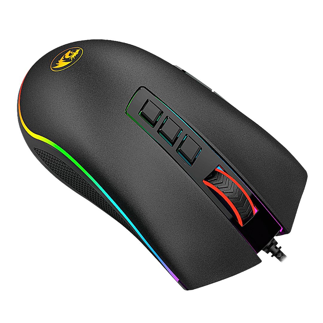 Mouse Gamer Redragon M711 Cobra RGB 10000 DPI con 8 Botones Programables y Software