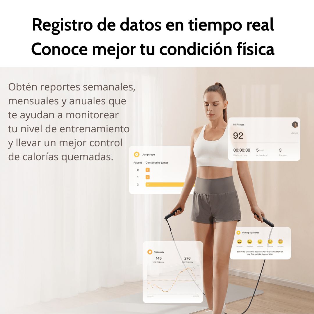 Cuerda Inteligente Xiaomi para Saltar Bluetooth con Pantalla