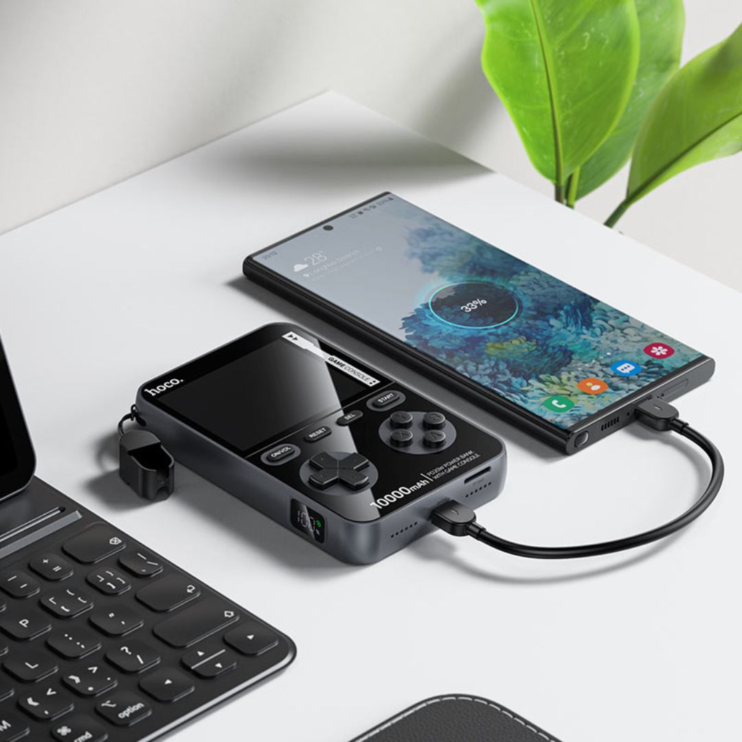 Power Bank Hoco Q47 10000mAh PD20W con Consola Retro y 1500 Juegos