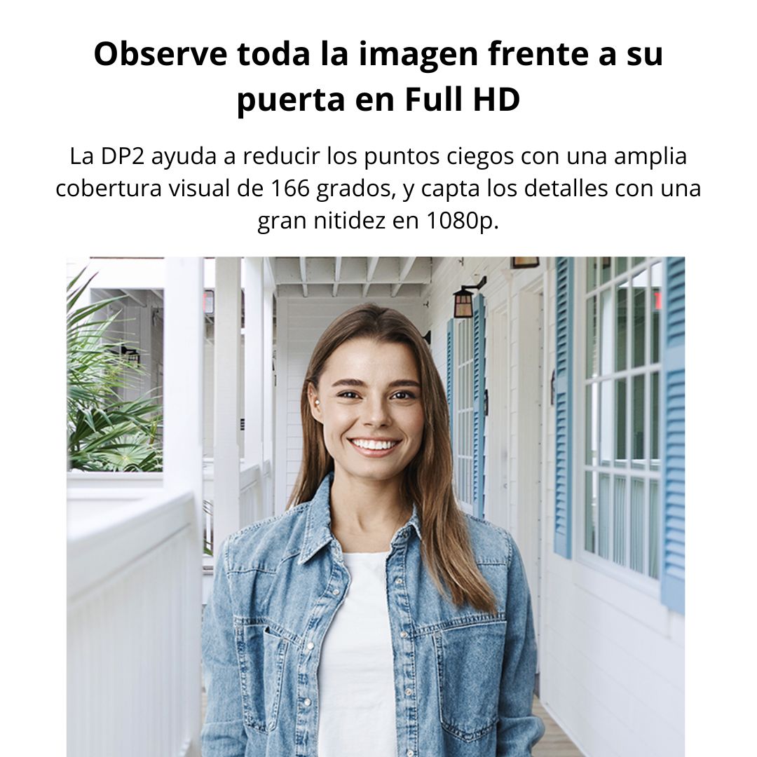 Videoportero Inteligente WiFi EZVIZ DP2 con Pantalla 4.3" y Cámara 1080P