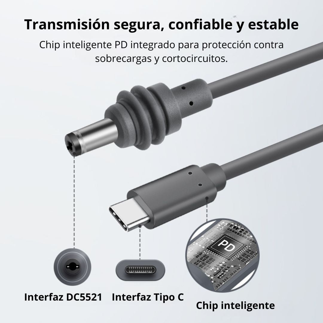 Cable de Alimentación USB-C PD a DC para Starlink Mini 3m XL-TC03A