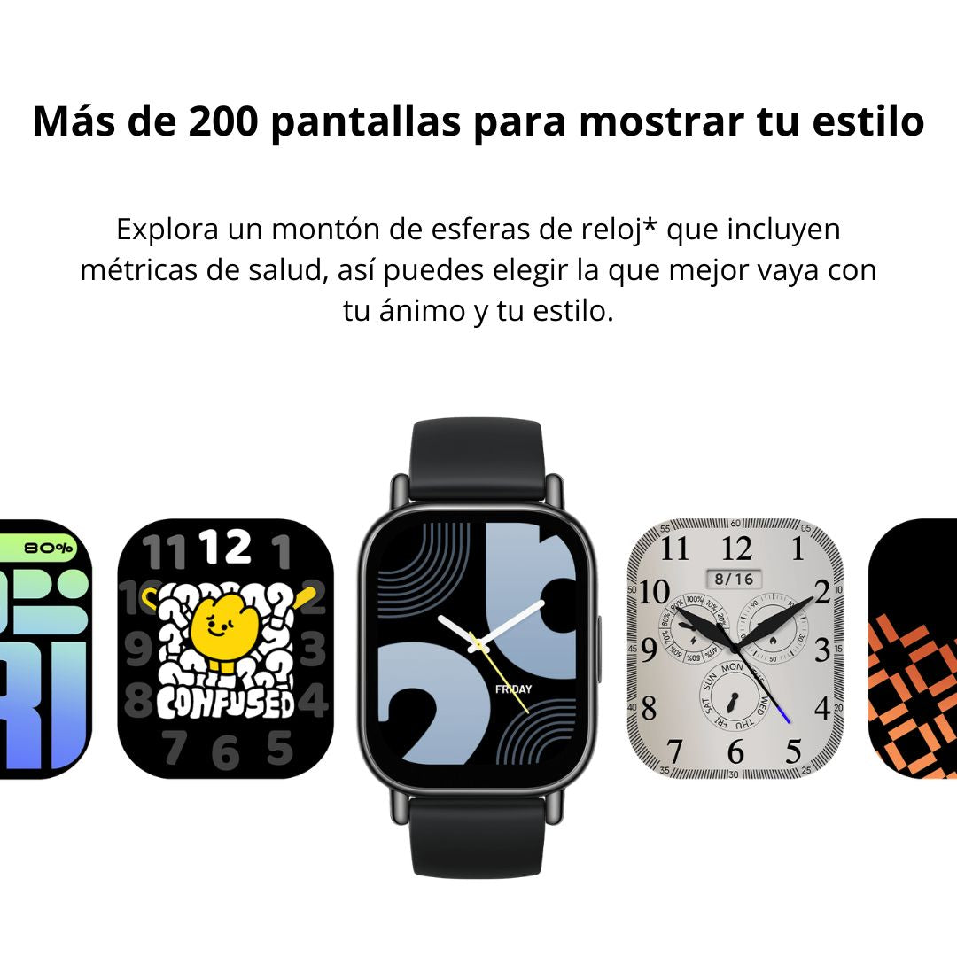 Smartwatch Redmi Watch 5 Lite AMOLED 1.96 GPS Llamadas Bluetooth y Batería 18 Días