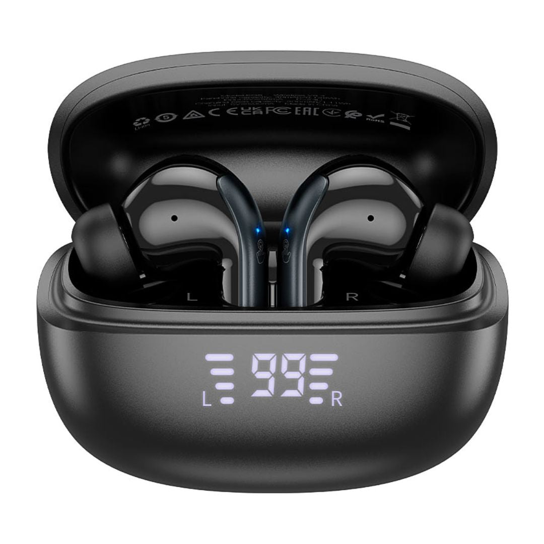 Audífonos Bluetooth Hoco EQ5 Energy TWS con ANC, ENC, Pantalla LED y Bluetooth 5.3
